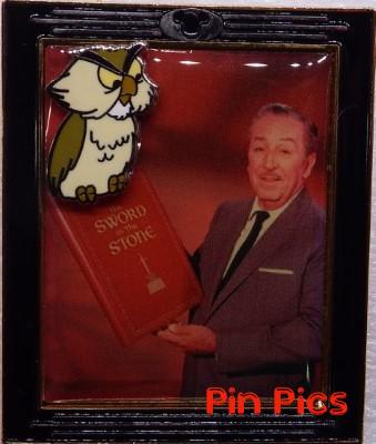 WDW - Walt Disney, Archimedes - Holding a Book - With Walt Framed Pin Series #11