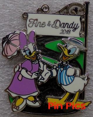 Dapper Day - Fine & Dandy 2018 - Donald and Daisy Signpost