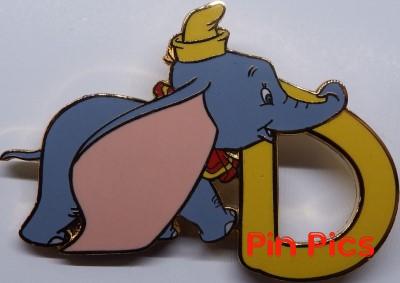 Dumbo - Letter D - Alphabet Pin Series