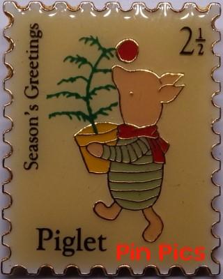 DL - Piglet - Seasons Greetings Piglet Stamp