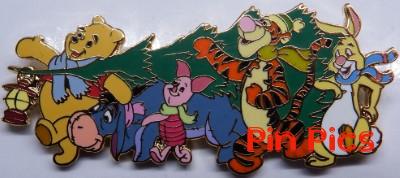 DS - Winnie the Pooh, Tigger, Piglet, Rabbit and Eeyore - Christmas Tree - Home for the Holidays