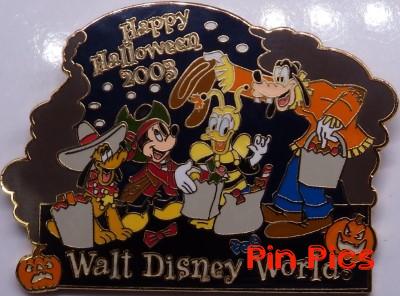 WDW - Pluto, Mickey, Donald & Goofy - Happy Halloween 2003