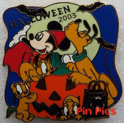 M&P - Mickey, Pluto & Puppies - Pumpkin - Halloween 2003