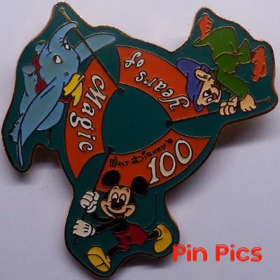 M&P - Mickey, Dumbo & Dopey - Circle Flag - 3 Pin Series - 100 Years of Magic