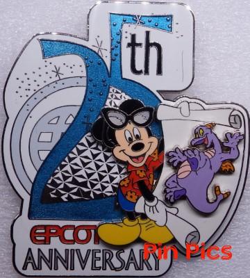 WDW - Mickey & Figment - Cast/VIP - Epcot 25th Anniversary - Gift Pin