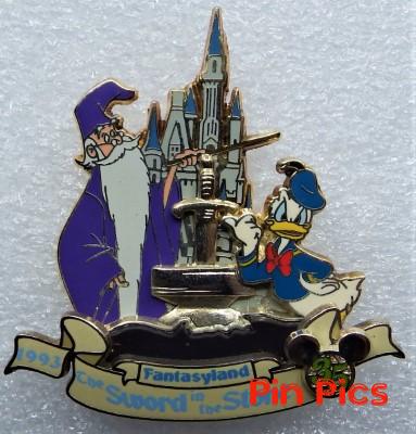 WDW - Merlin, Donald Duck - 35 Magical Milestones - 1993 - The Sword in the Stone Ceremony