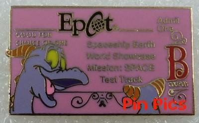 WDW - Figment - Epcot – Cast Pin Party B Ticket - Cast Exclusive 