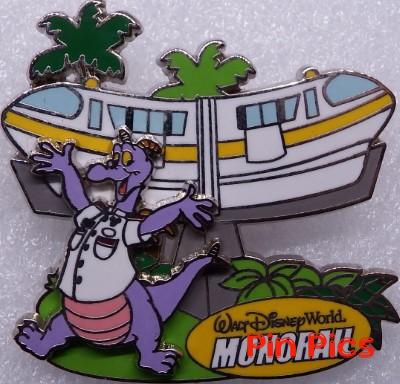 WDW - Walt Disney World Resort Monorail - Figment with Yellow Monorail - Completer Pin