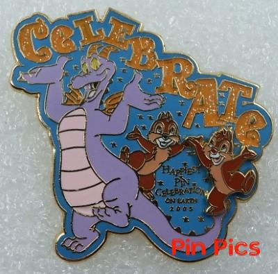 WDW - Happiest Pin Celebration On Earth (Celebrate with Figment, Chip and Dale) 3D