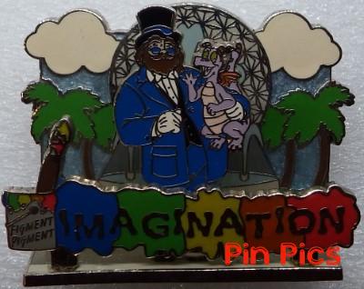 WDW - Figment - Journey Into Imagination - January - Pin of the Month - 3D Attractions - Diorama