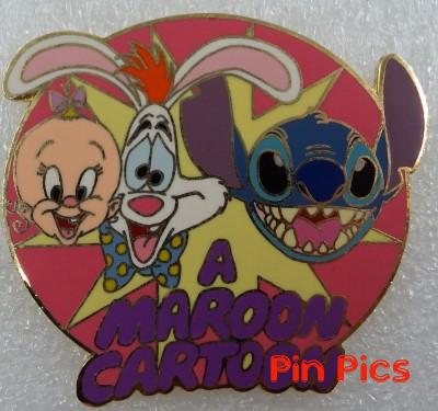 Disney Auctions - Maroon Logo (Baby Herman, Roger Rabbit & Stitch)