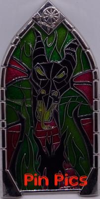 DLR - Pin of the Month - Windows of Evil - Maleficent Dragon