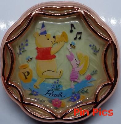HKDL - Rose Gold Circle - Pooh and Piglet
