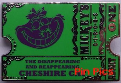 WDW – Cheshire Cat - Sinister Sideshow Ticket - Mickey's Circus - Mystery - Chaser 