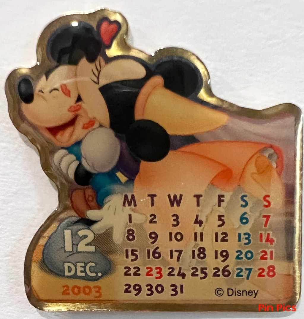 JDS - Mickey & Minnie - Brave Little Tailor - December - Sweet Kiss Calendar 2003