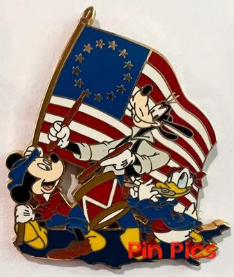 Mickey, Donald and Goofy - Bicentennial - America on Parade - Patriotic