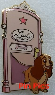 Disney Auctions - Lady - Lady and the Tramp - Dressing Room Door