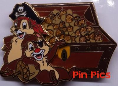 Pirates of the Caribbean Legend of the Golden Pins (Chip and Dale with Treasure Chest) 3D