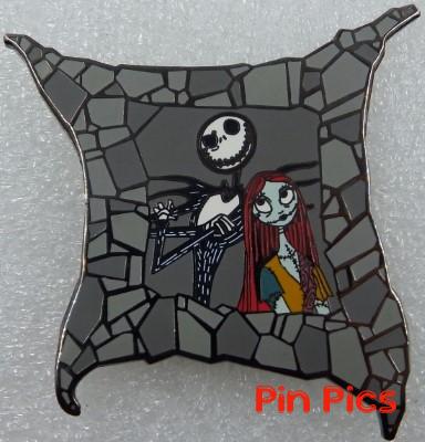 Disney Auctions - Jack and Sally in Stone Window
