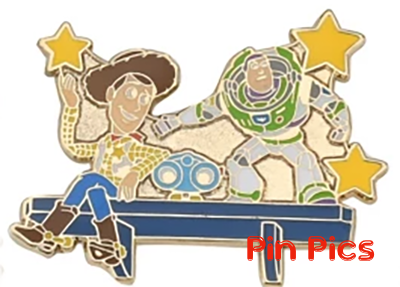 JDS - Woody & Buzz Lightyear with Stars - Japan 30th Anniversary - Pin Set