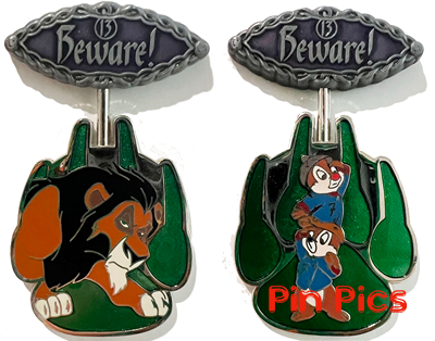 WDW - 13 Reflections of Evil - Spinner Series - Scar/Chip & Dale