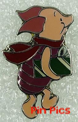 Piglet - Red Scarf and Green Present - Holiday - Winnie the Pooh