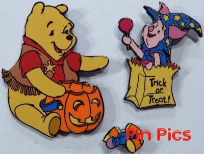 DL - Halloween Pooh & Piglet w/ Candy Corn Set