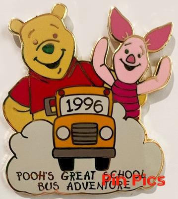 DIS - Winnie the Pooh and Piglet - 1996 - 100 Years of Dreams - Pin 74 - Pooh's Great School Bus Adventure