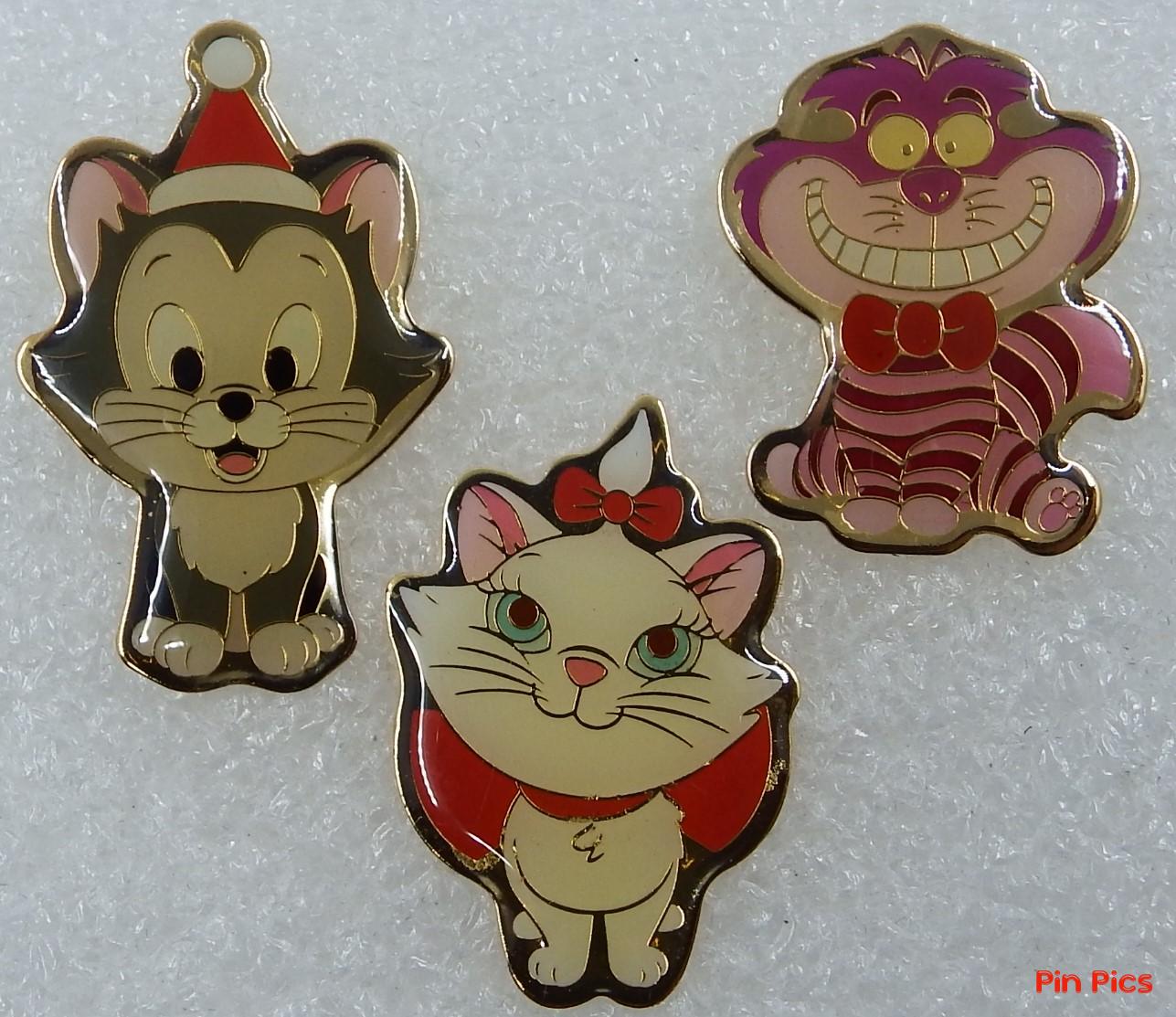JDS - Marie, Figaro & Cheshire Cat - Little Cats Christmas - 3 Pin Set