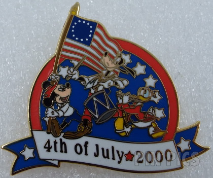 WDW - Donald, Goofy & Mickey - (Fourth) 4th of July - 2000