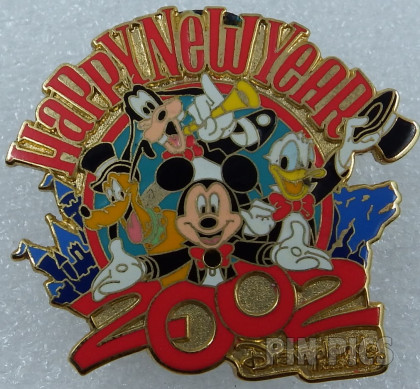 DL - Mickey, Donald, Pluto and Goofy - Happy New Year - Light Up