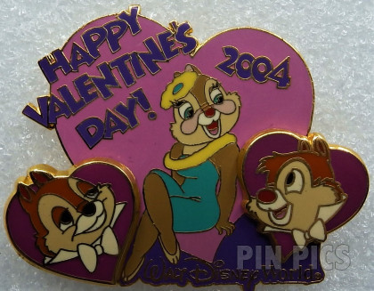 WDW - Chip, Dale & Clarice - Two Chips and a Miss - Happy Valentines Day 2004
