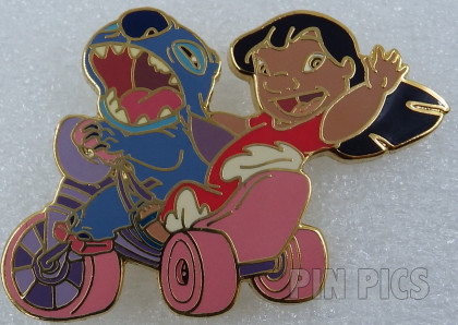 Disney Auctions - Lilo and Stitch on Big Wheel Pin