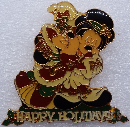 Mickey, Minnie Mouse - Happy Holidays - Under the Mistletoe - Victorian