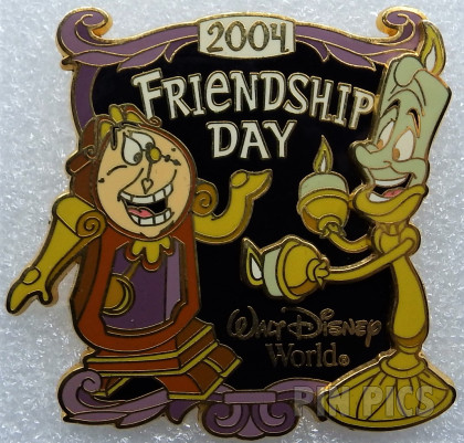 WDW - Lumiere & Cogsworth - Beauty & the Beast - Friendship Day 2004