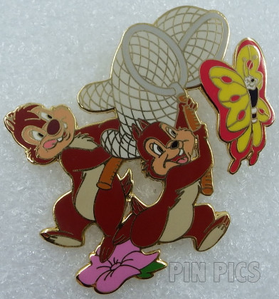 Disney Auctions - Chip and Dale With Butterfly- P.I.N.S.