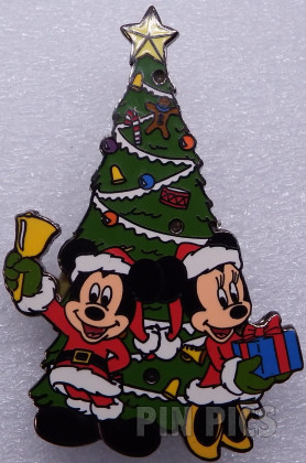 DLR - Christmas Tree (Santa Mickey & Minnie) Light Up