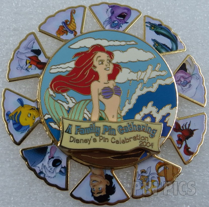 WDW - Little Mermaid Family - Family Pin Gathering - Spinner