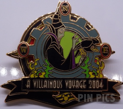 DCL - A Villainous Voyage Pin Cruise (Maleficent Navigational Spinner)