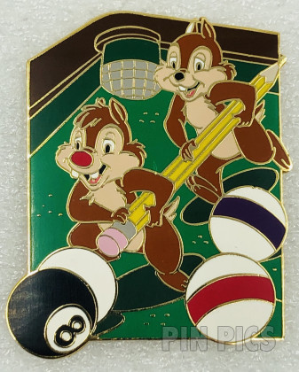 Auctions - Chip and Dale - Playing Pool