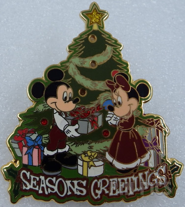 Mickey and Minnie - Seasons Greetings - Christmas Tree - Light Up