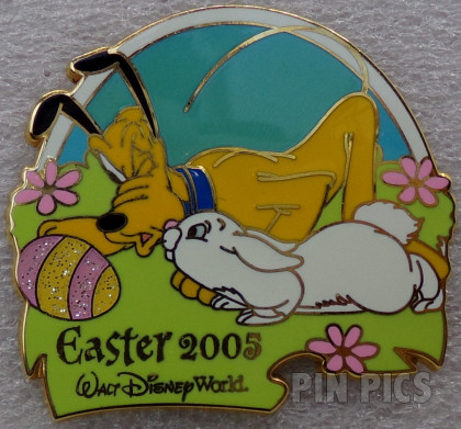 WDW - Pluto - Easter Egg Hunt 2005 Collection - White bunny