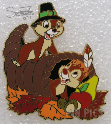 Chip and Dale - Thanksgiving - Holiday Pin Collection