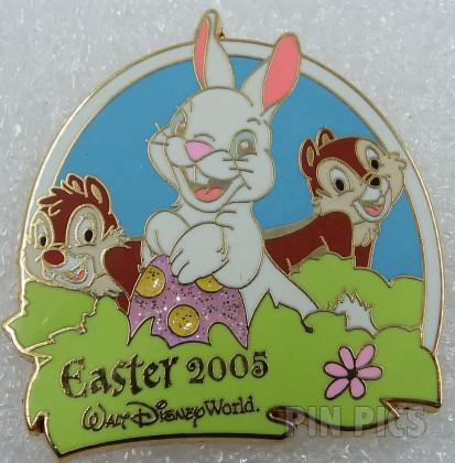 WDW - Chip and Dale - Easter Egg Hunt 2005 Collection - White bunny