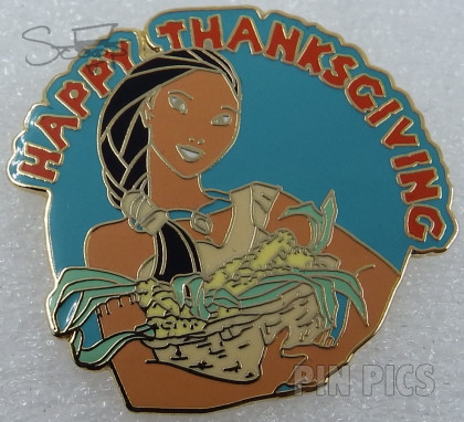 WDW - Cast Lanyard Pin Collection 1 - Happy Thanksgiving Pocahontas (Promotion)