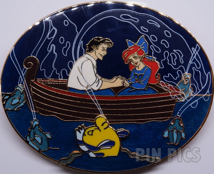 DSF - Ariel, Eric and Flounder - The Little Mermaid - DVD Pre-Sale GWP Pin