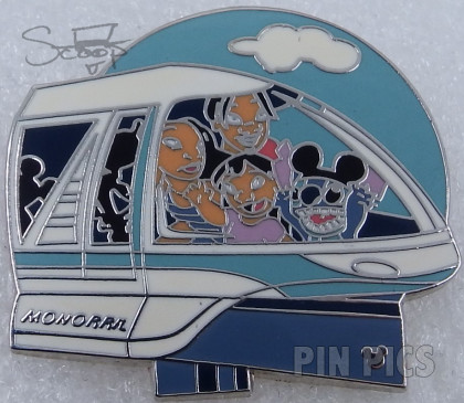 WDW - Lilo and Stitch - Monorail - Transportation - Hidden Mickey Collection