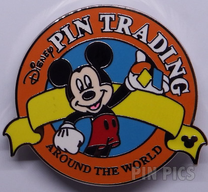WDW - Hidden Mickey 2007 Series 2 - Orange Pin Trading Logo