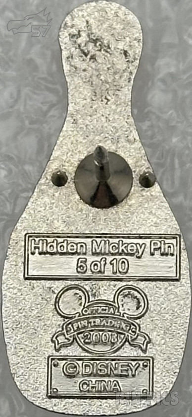 65473 - DL - Scar - Bowling Pin Villains - Hidden Mickey Lanyard 2008