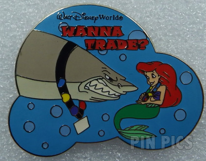 WDW - Ariel and Shark - Wanna Trade - Mickeys Trade Parade